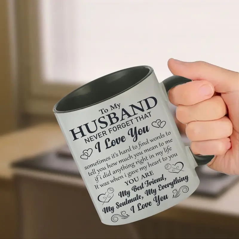 Creative Letter Printed Ceramic Mug Cup