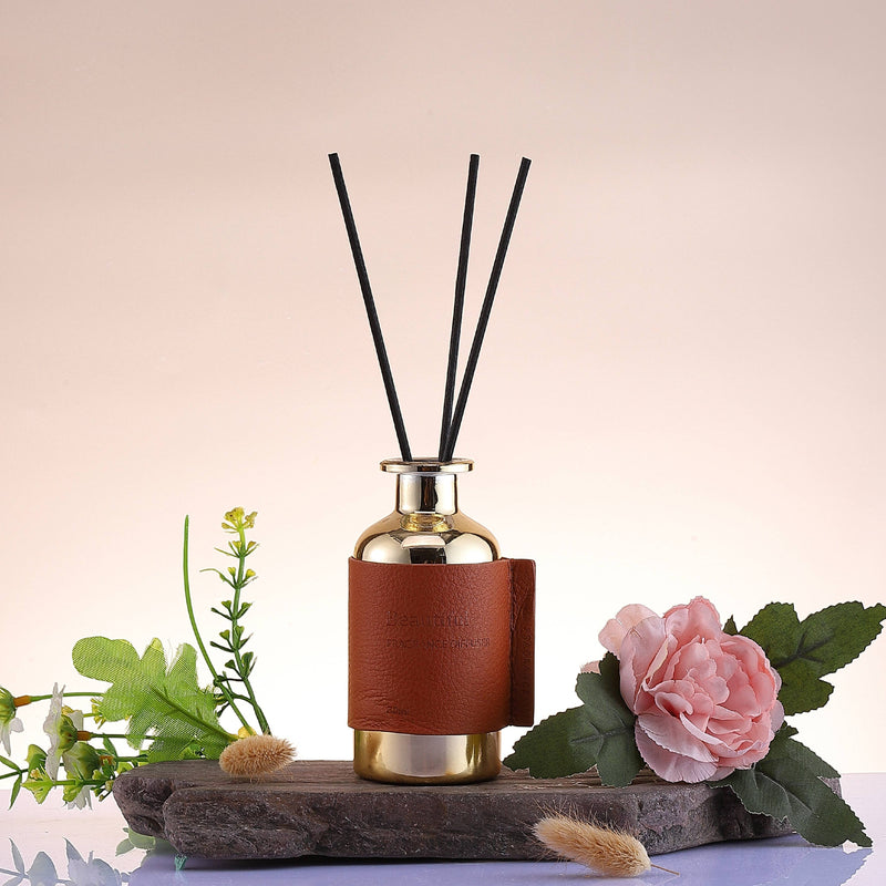 Reed Diffuser Sets Brown Leather 80ml- Beautiful