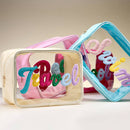 Pool Message Transparent Pouch Bag / Organizer: Hot Pink