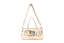 Nima Accessories Inc - Ladies Patent Leather STUFF Themed Satchel Handbag: Pink
