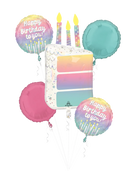Pearlized Birthday Foil Balloons