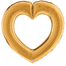 Linking Heart Gold Foil Balloon