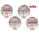 Orbz Clear Happy Birthday Clear Confetti