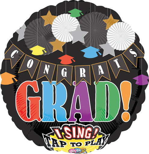 Singing Balloon Celebrate & Congrats Grad