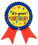 Shape Birthday Ribbon Foil Balloon
