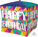 Colorful Triangles Happy Birthday