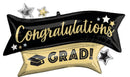 SuperShape Congratulations Grad Gold & Black