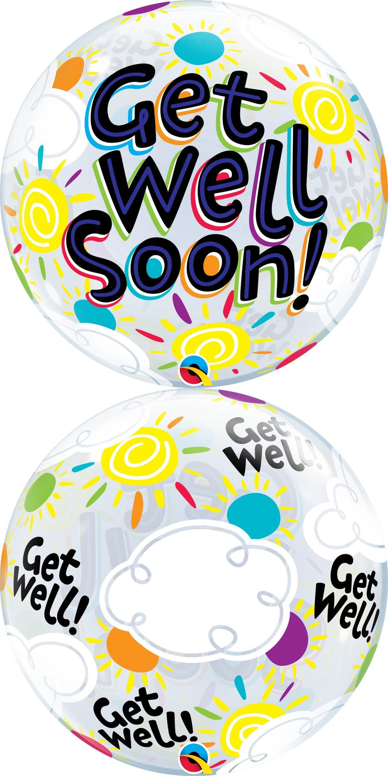 Single Bubble Get Well Soon Sunny Day