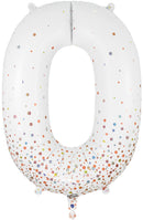 Number 0 Fizz Holographic Rose Gold Oaktree