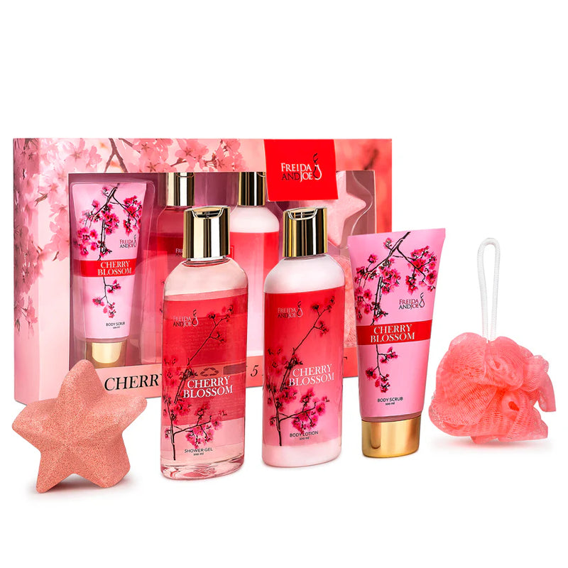 Cherry Blossom 5-Piece Bath and Body Gift Box Set