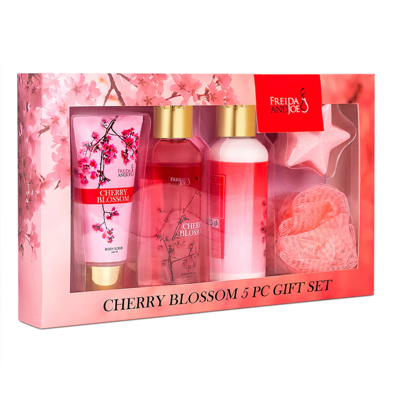 Cherry Blossom 5-Piece Bath and Body Gift Box Set