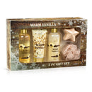 Warm Vanilla Fragrance 5-Piece Bath and Body Gift Box