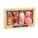 Peony Spa Gift Box – Luxury Bath & Body Set, Peony Scented Self Care Kit