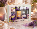 Lavender Ultimate Spa Box – Spa Gift Basket for Mom, Luxury Bath & Body Set, Lavender Scented Self Care Kit