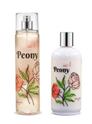 Peony Fragrance 10oz Body Lotion and 8oz Body Mist Spray Bundle
