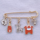 New fashion baby stroller baby bottle baby clothes pacifier foot theme pin jewelry