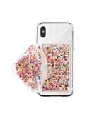 Celebrate every day confetti stick on cell phone wallet for iphone or android
