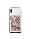 Celebrate every day confetti stick on cell phone wallet for iphone or android