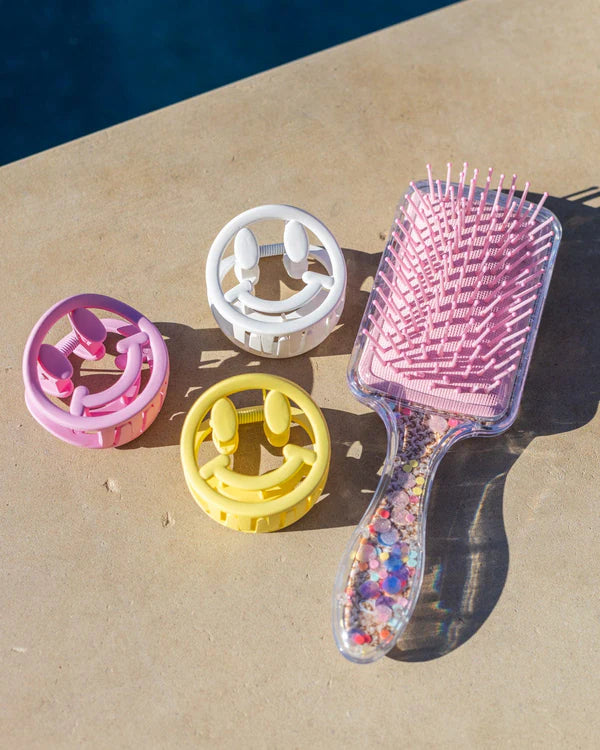 Bring on the fun confetti paddle hair brush