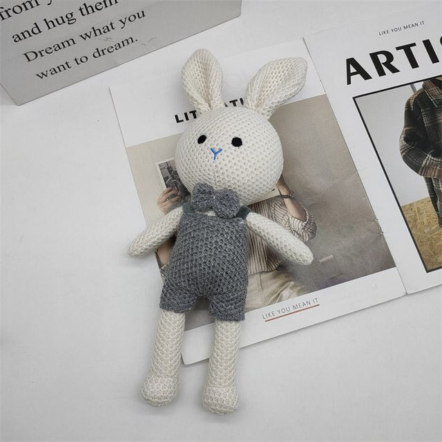 Handmade Bunny Crochet Wool Baby Soothing Plush Toy Gift