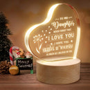Acrylic Wooden Base Night Light, Parent-child