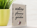 Inspirational Lucite Plaque for Sister, Unique Home Decor