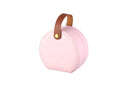 3 Compartment Round Jewelry Box: Pink