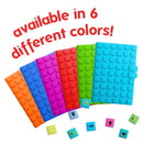 Personalized Spill-Proof A6 Softbook Journal, DIY Cubes: Red