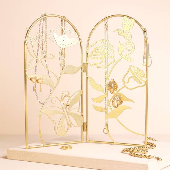 Floral Folding Jewellery Stand