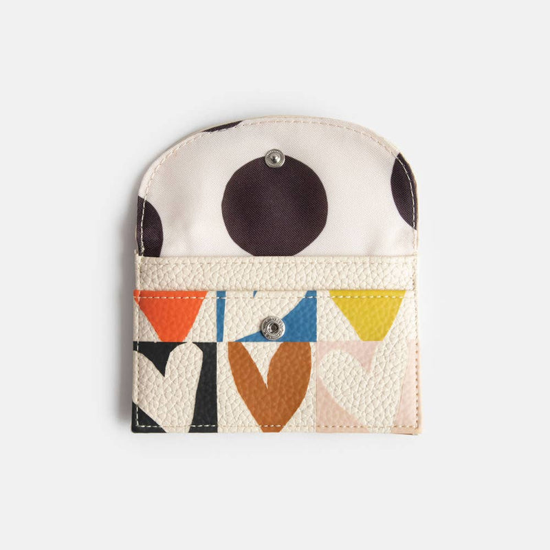 Caroline Gardner - Multi Checkmate Hearts Cardholder Coin Purse