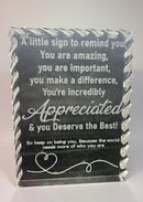 Custom crystal Plaque- 6x8