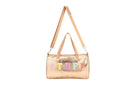 Nima Accessories Inc - Ladies Patent Leather STUFF Themed Satchel Handbag: Pink