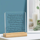 Acrylic Friendship Quote Sign, Classic Style, Desktop Decor