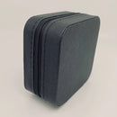 Leather Portable Travel Jewelry Box- Black