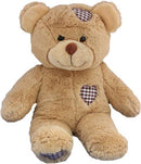 15 Inch Recordable Brown Patch Bear w/ 20 sec recorder