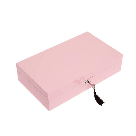 Single Hinged Jewelry Box: Rose Quartz