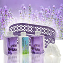 Lavender Gift Set for Women: Body Lotion, Bubble Bath, Shower Gel, and Bath Fizzer