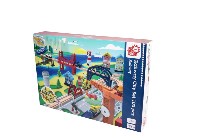 Leo and Friends Railway City Set - Creative Construction Kit