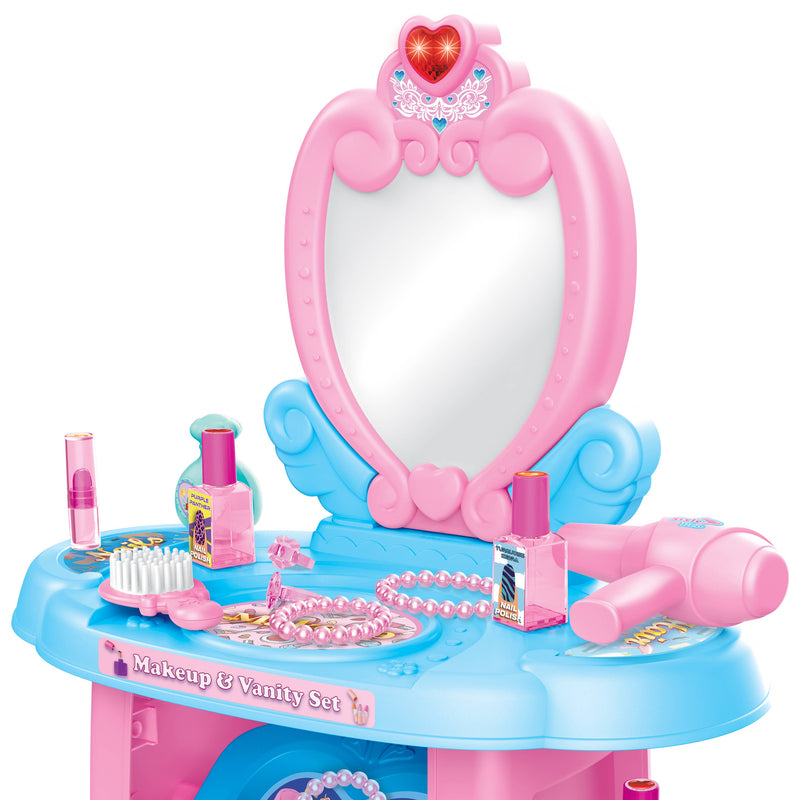 22 Piece Glamor Queen Kid's Vanity Playset