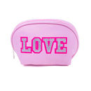 4pcs Heart Graphic Clear Cosmetic & Toiletry Bags