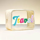 Pool Message Transparent Pouch Bag / Organizer: Hot Pink