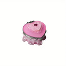 Mini Heart Shaped Little Girl Jewelry Box, with mirror!