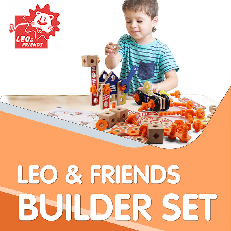 Leo & Friends Builder Set, 72-Piece