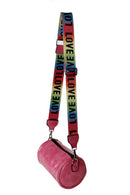 Nima Accessories Inc - Ladies Crossbody Tube like Shoulder Handbag: Fuchsia
