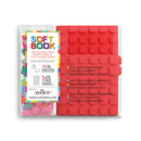 Personalized Spill-Proof A6 Softbook Journal, DIY Cubes: Red