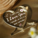 'I Love You' Heart-Shaped Acrylic Keepsake