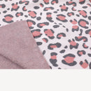 Organic Cotton Sweater Knit Baby Blankets- Leopard