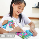 Personalized Spill-Proof A6 Softbook Journal, DIY Cubes: Red