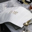 White & Gold Embroidered Challah Cover