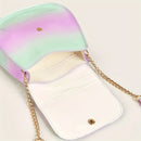 Lightweight Leather-Lined Mini Crossbody: Charming Butterfly Clasp & Interchangeable Straps for Daily Elegance & Versatility